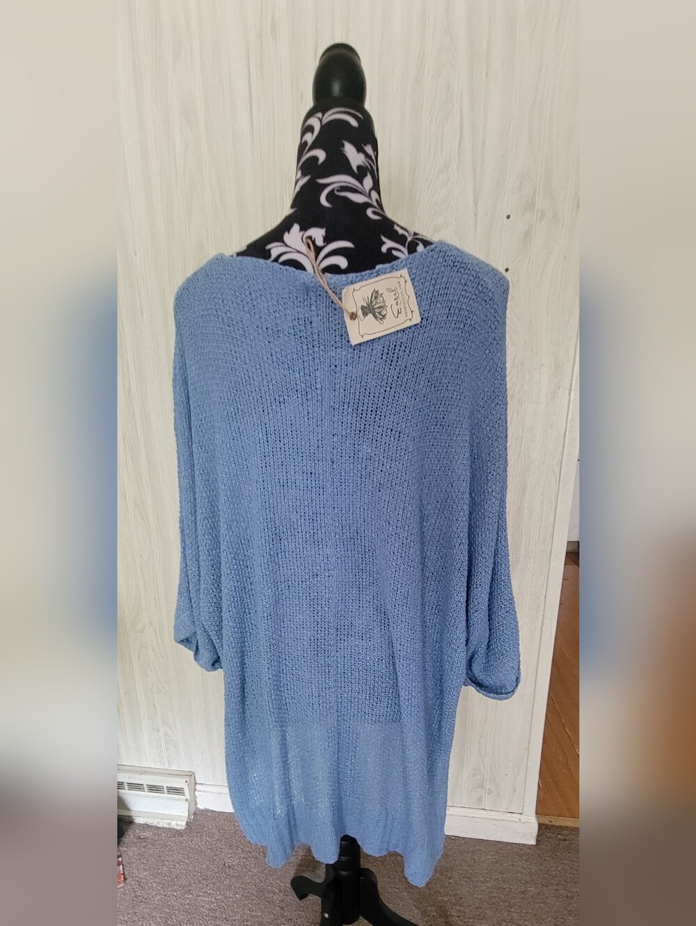 1 NWT Easel Los Angeles Pretty Periwinkle Blue Mid/Lightweight Sweater! - Picture 2 of 6